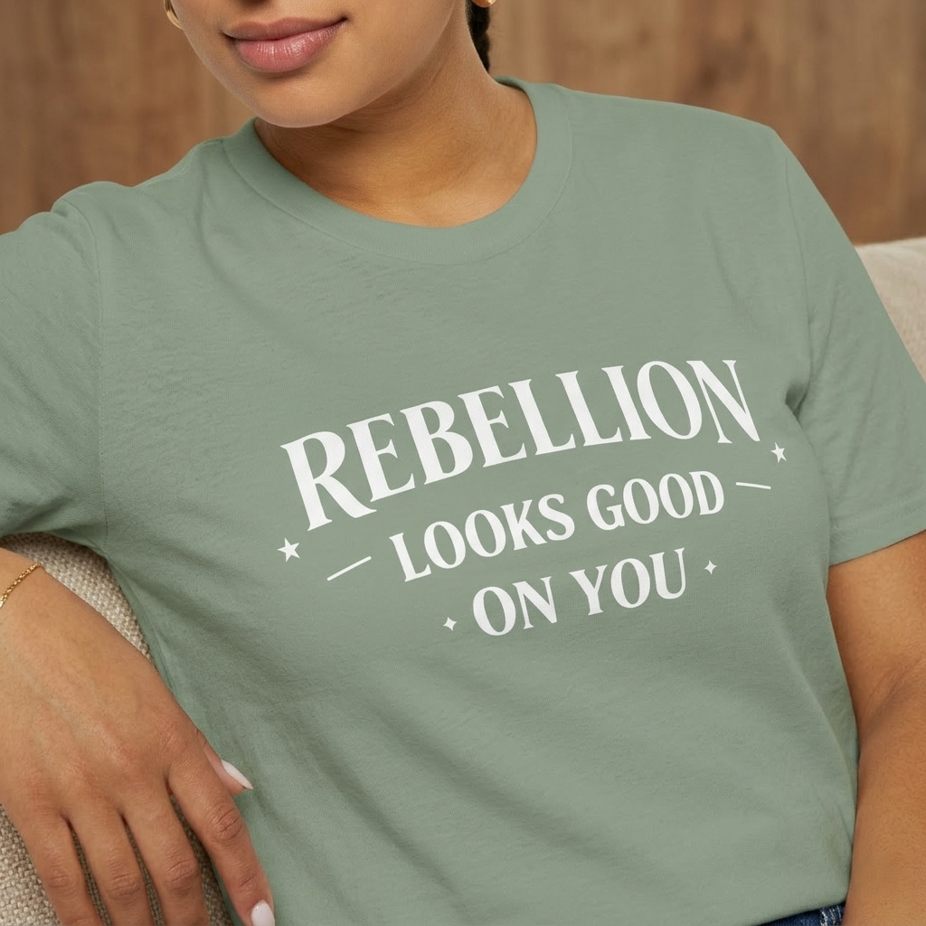 Rebellion Looks Good On You T-Shirt | Activist Gift