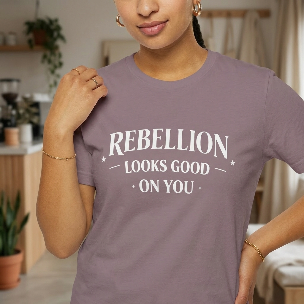 Rebellion Looks Good On You T-Shirt | Activist Gift