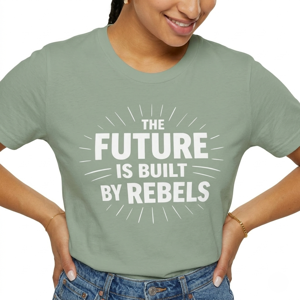 The Future is Built by Rebels Tee | Human Rights T-Shirt | Activist Gift