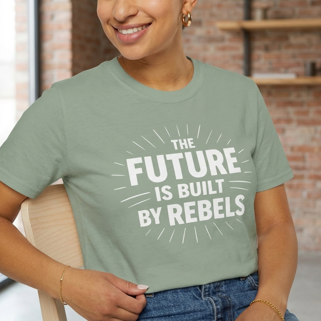 The Future is Built by Rebels Tee | Human Rights T-Shirt | Activist Gift