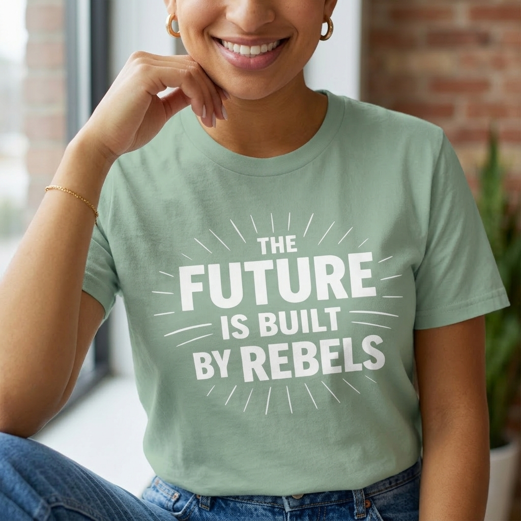 The Future is Built by Rebels Tee | Human Rights T-Shirt | Activist Gift
