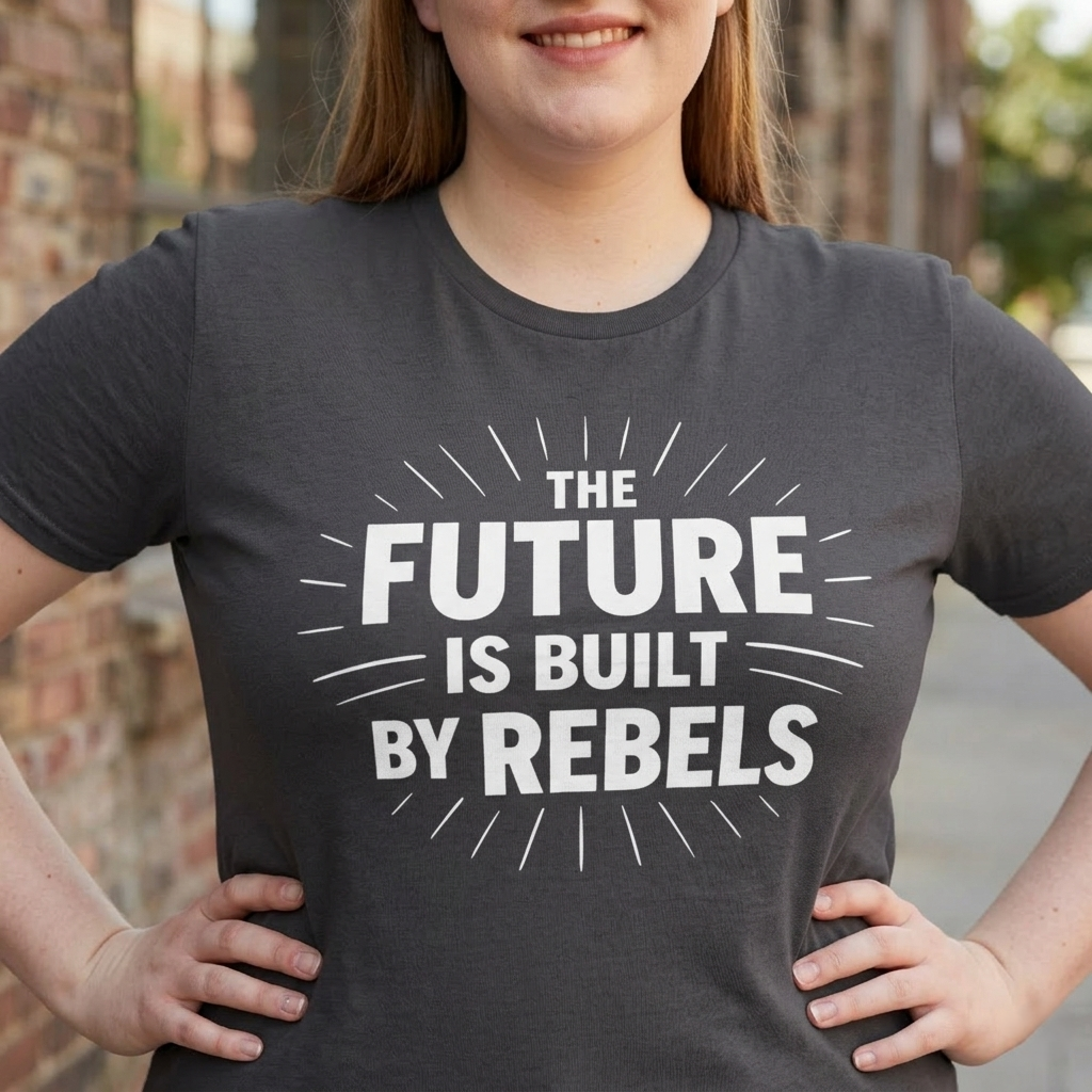 The Future is Built by Rebels Tee | Human Rights T-Shirt | Activist Gift