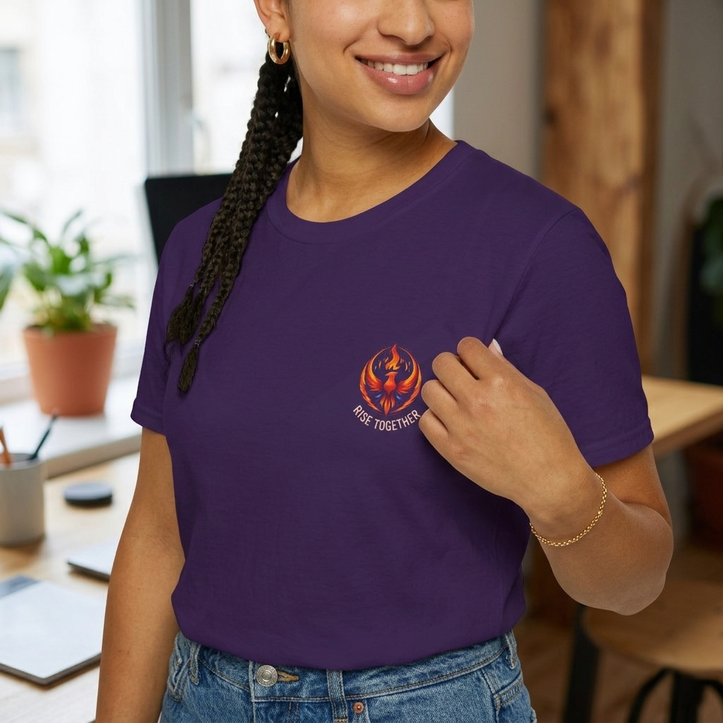 Rise Together T-Shirt | Empowerment Shirt | Rebel Inspired Designs Logo | Activist Gift