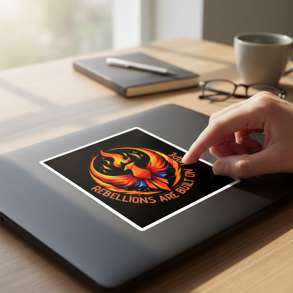 Rebellions Are Built On Hope Kiss-Cut Stickers | Phoenix Protest Sticker | Resistance Gift