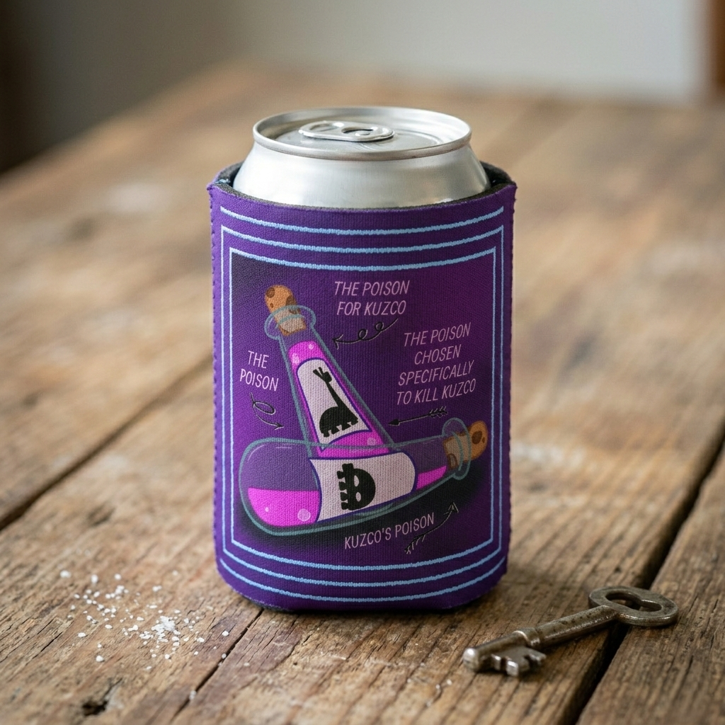Poison Llama Can Cooler | Llama Drama Drink Sleeve | Animated Movie Gift