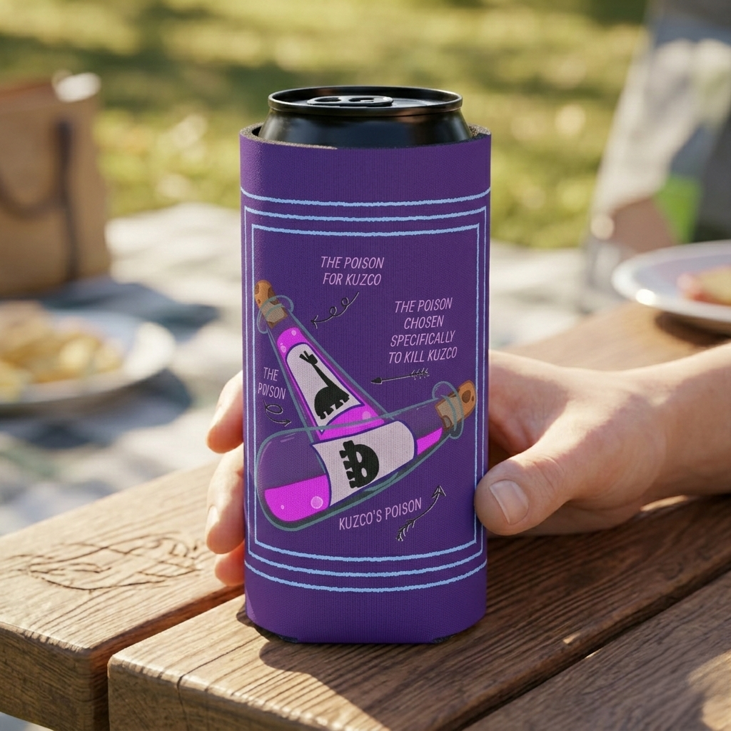 Poison Llama Can Cooler | Llama Drama Drink Sleeve | Animated Movie Gift