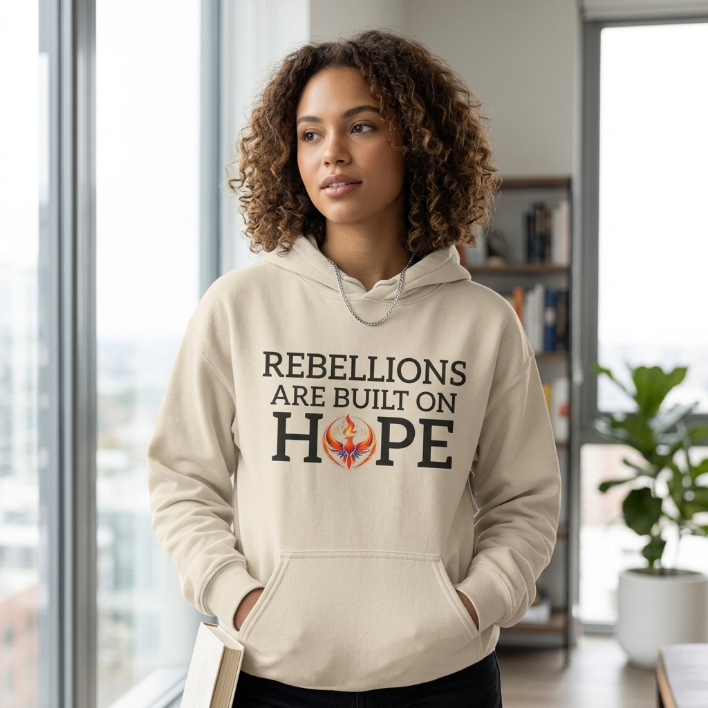 Rebellions Are Built on Hope Hoodie | Inspirational Protest Graphic Sweatshirt