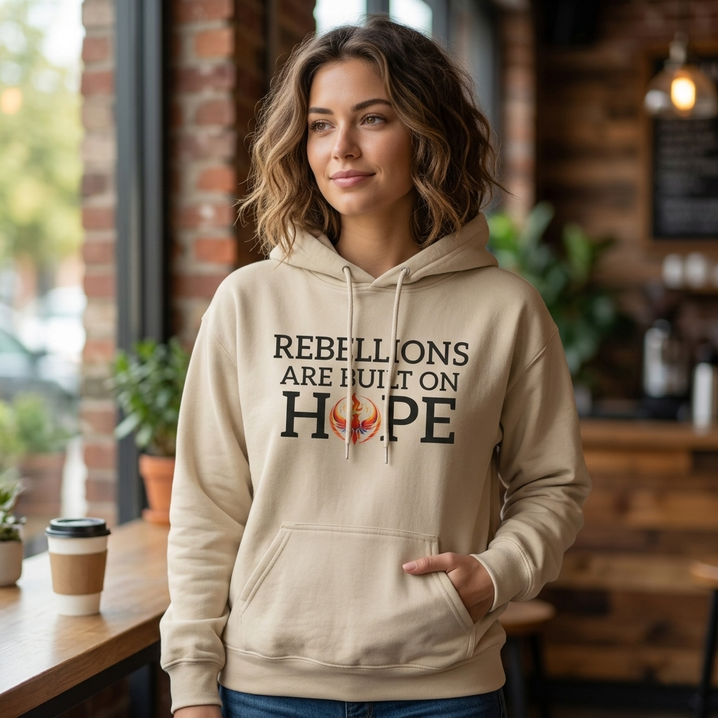 Rebellions Are Built on Hope Hoodie | Inspirational Protest Graphic Sweatshirt