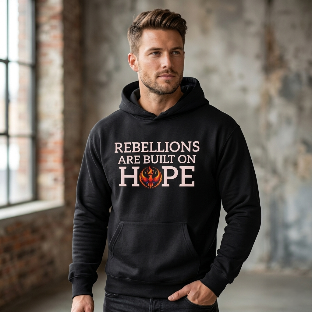 Rebellions Are Built on Hope Hoodie | Inspirational Protest Graphic Sweatshirt