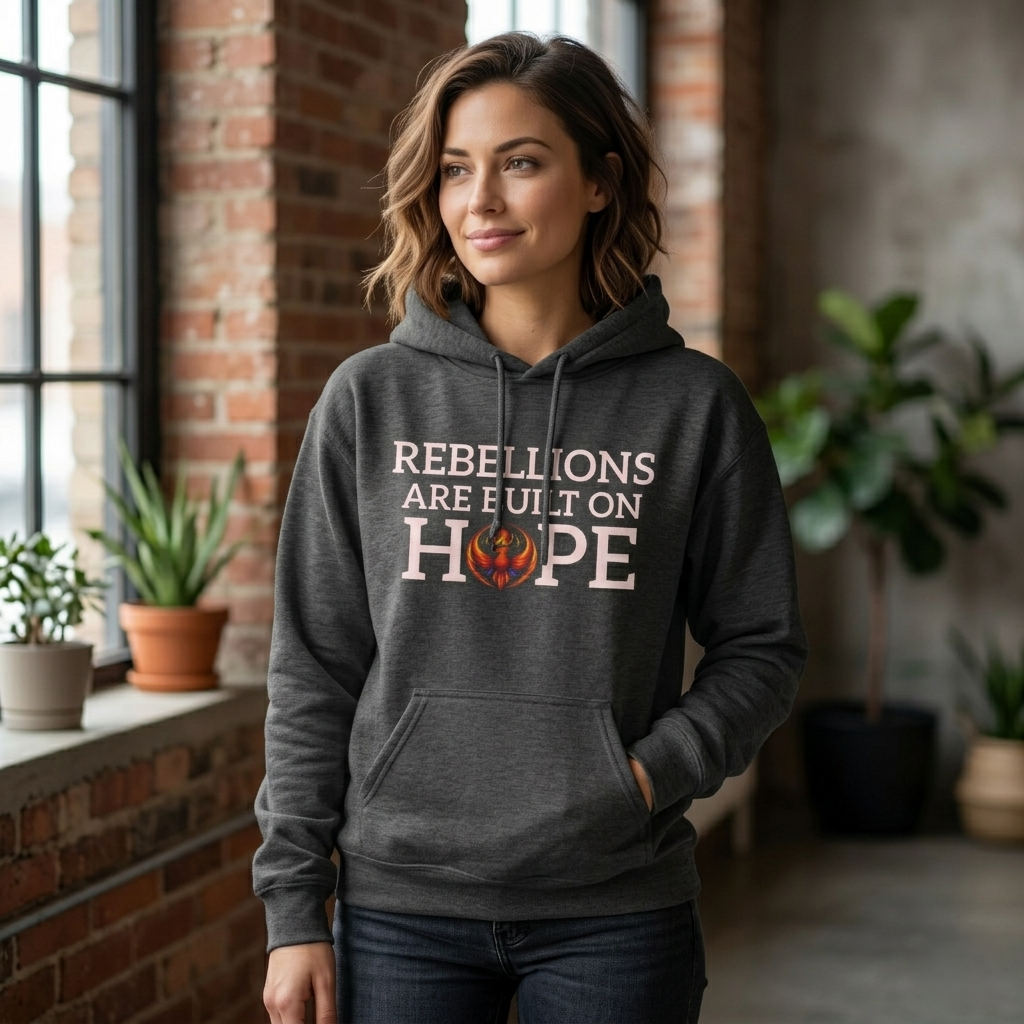 Rebellions Are Built on Hope Hoodie | Inspirational Protest Graphic Sweatshirt