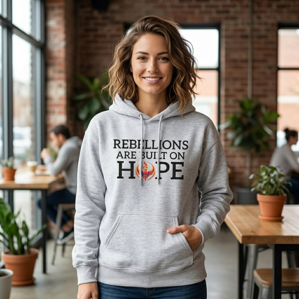 Rebellions Are Built on Hope Hoodie | Inspirational Protest Graphic Sweatshirt