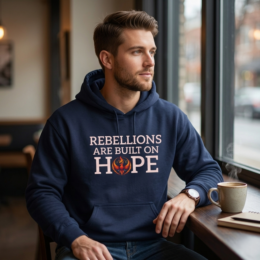 Rebellions Are Built on Hope Hoodie | Inspirational Protest Graphic Sweatshirt