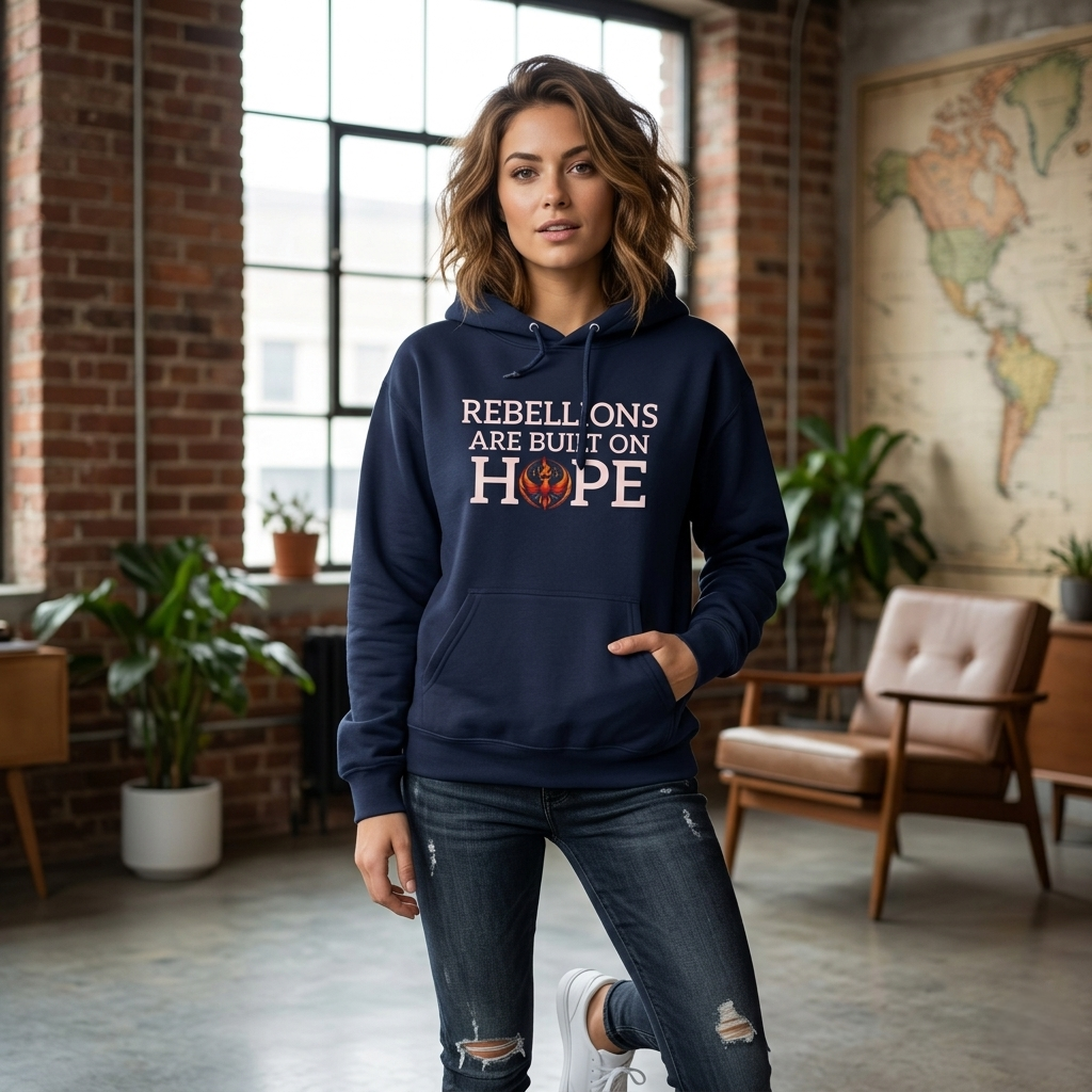 Rebellions Are Built on Hope Hoodie | Inspirational Protest Graphic Sweatshirt