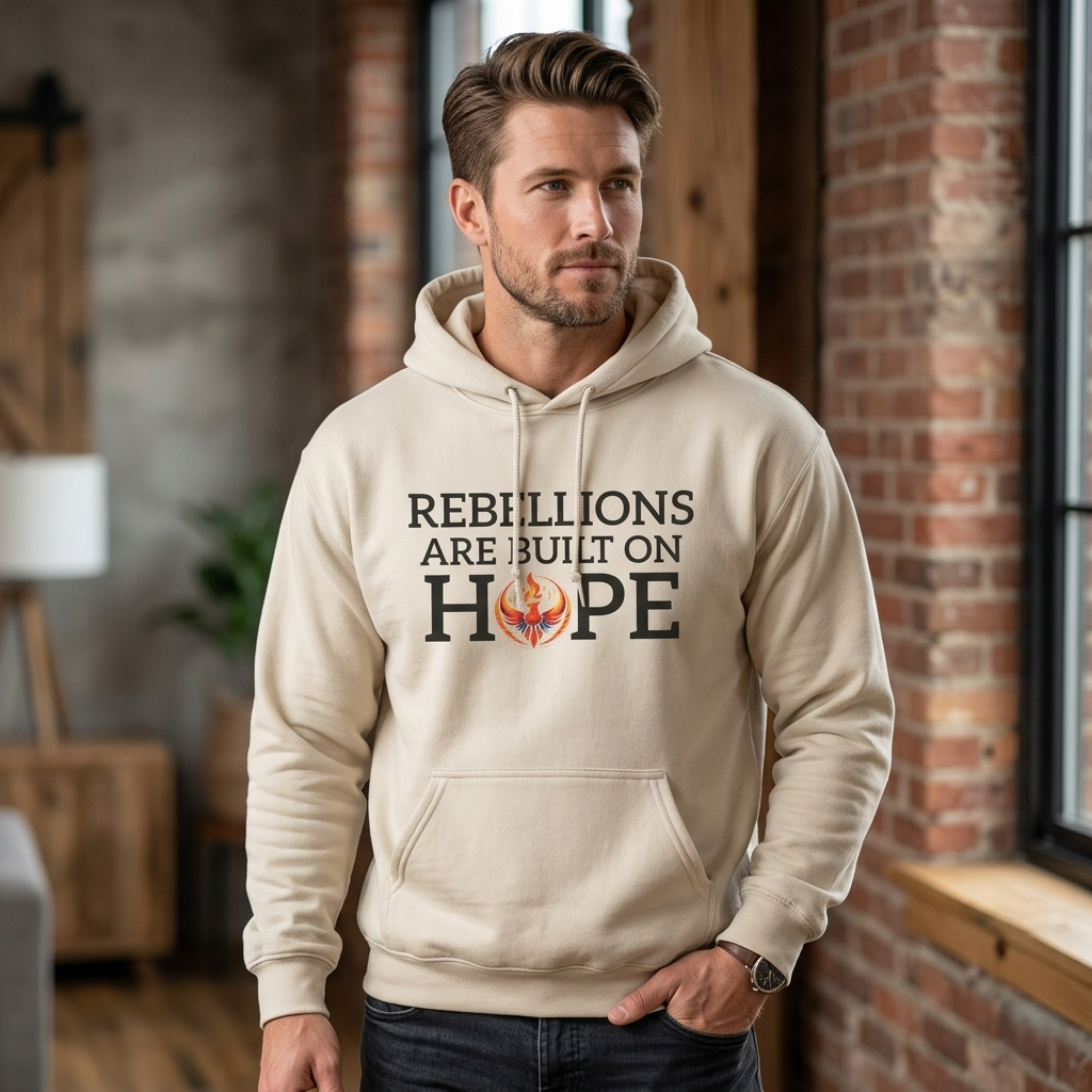 Rebellions Are Built on Hope Hoodie | Inspirational Protest Graphic Sweatshirt