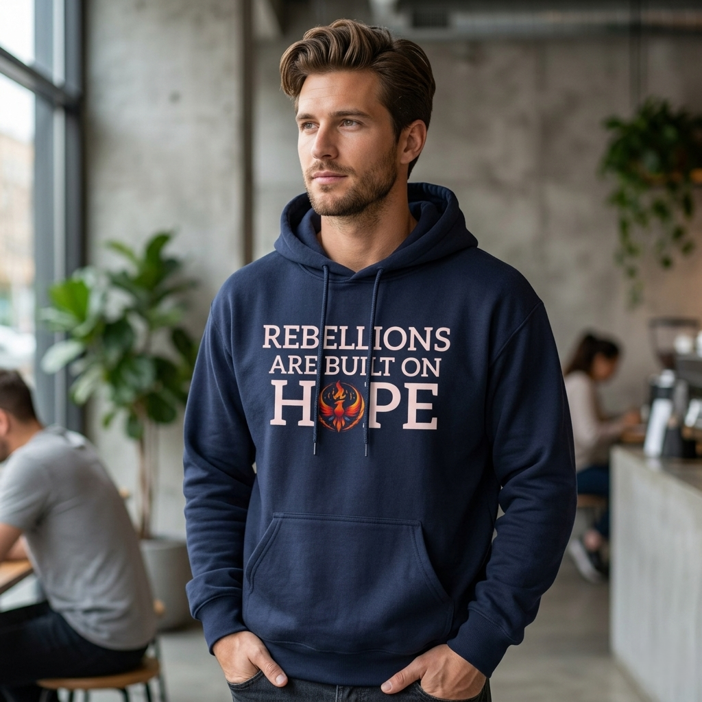 Rebellions Are Built on Hope Hoodie | Inspirational Protest Graphic Sweatshirt