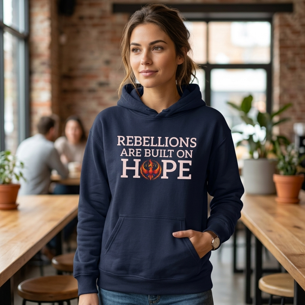 Rebellions Are Built on Hope Hoodie | Inspirational Protest Graphic Sweatshirt