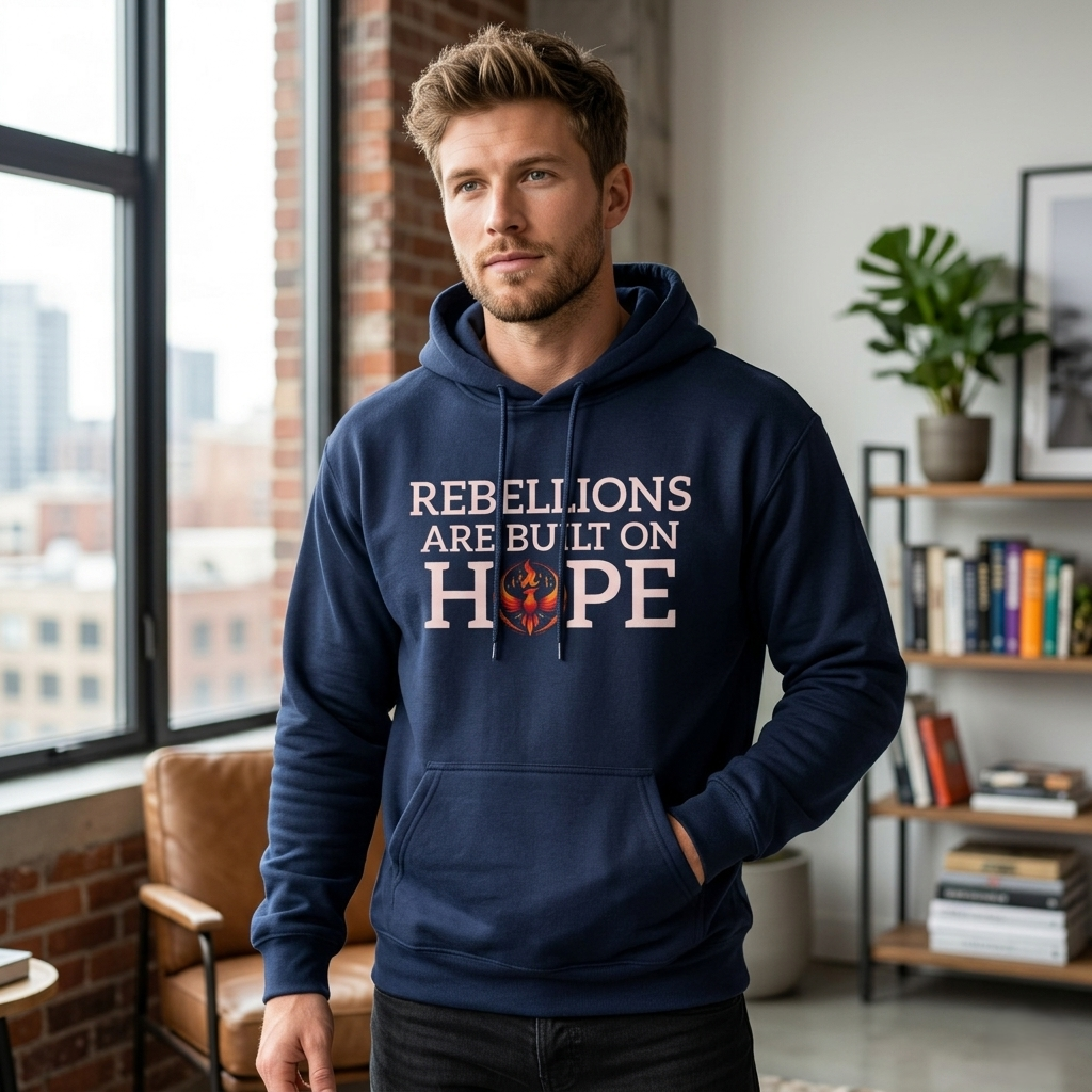 Rebellions Are Built on Hope Hoodie | Inspirational Protest Graphic Sweatshirt