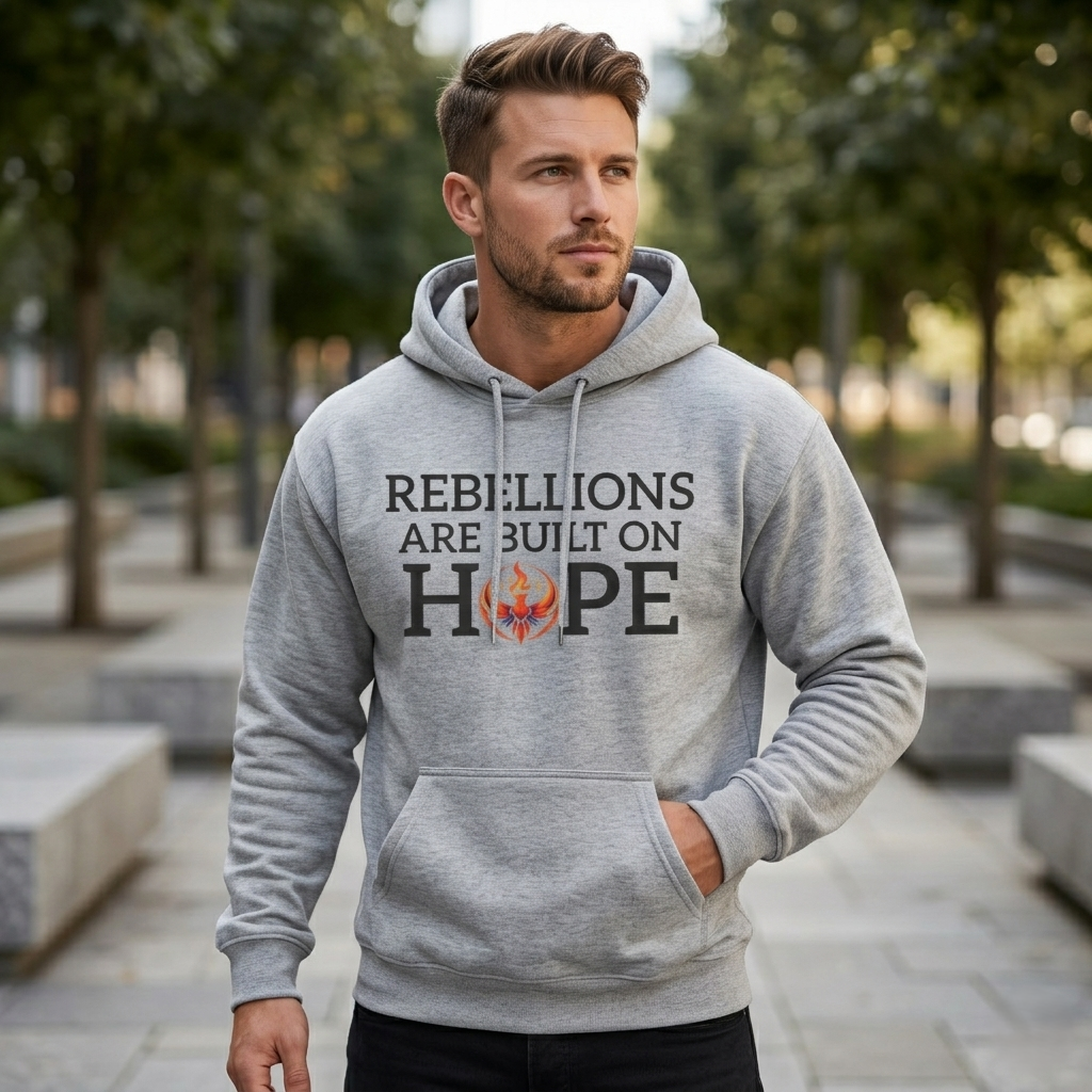Rebellions Are Built on Hope Hoodie | Inspirational Protest Graphic Sweatshirt