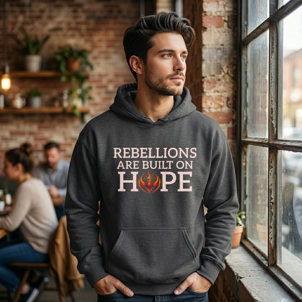 Rebellions Are Built on Hope Hoodie | Inspirational Protest Graphic Sweatshirt
