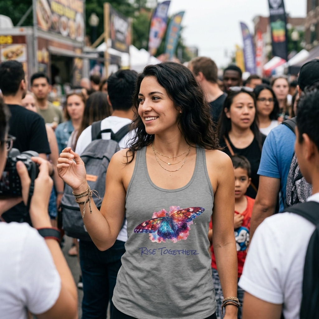 Butterfly Rise Together Tank Top | Equality Advocacy Shirt | Activist Gift