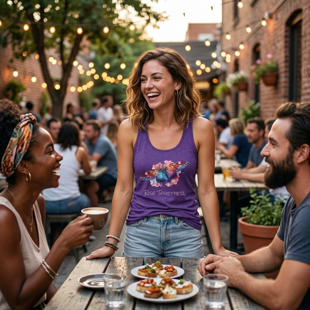 Butterfly Rise Together Tank Top | Equality Advocacy Shirt | Activist Gift