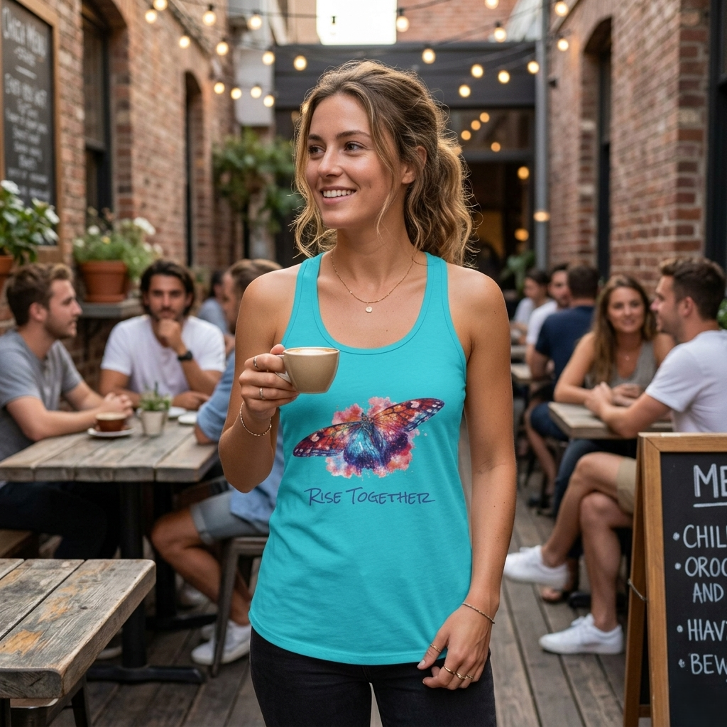 Butterfly Rise Together Tank Top | Equality Advocacy Shirt | Activist Gift