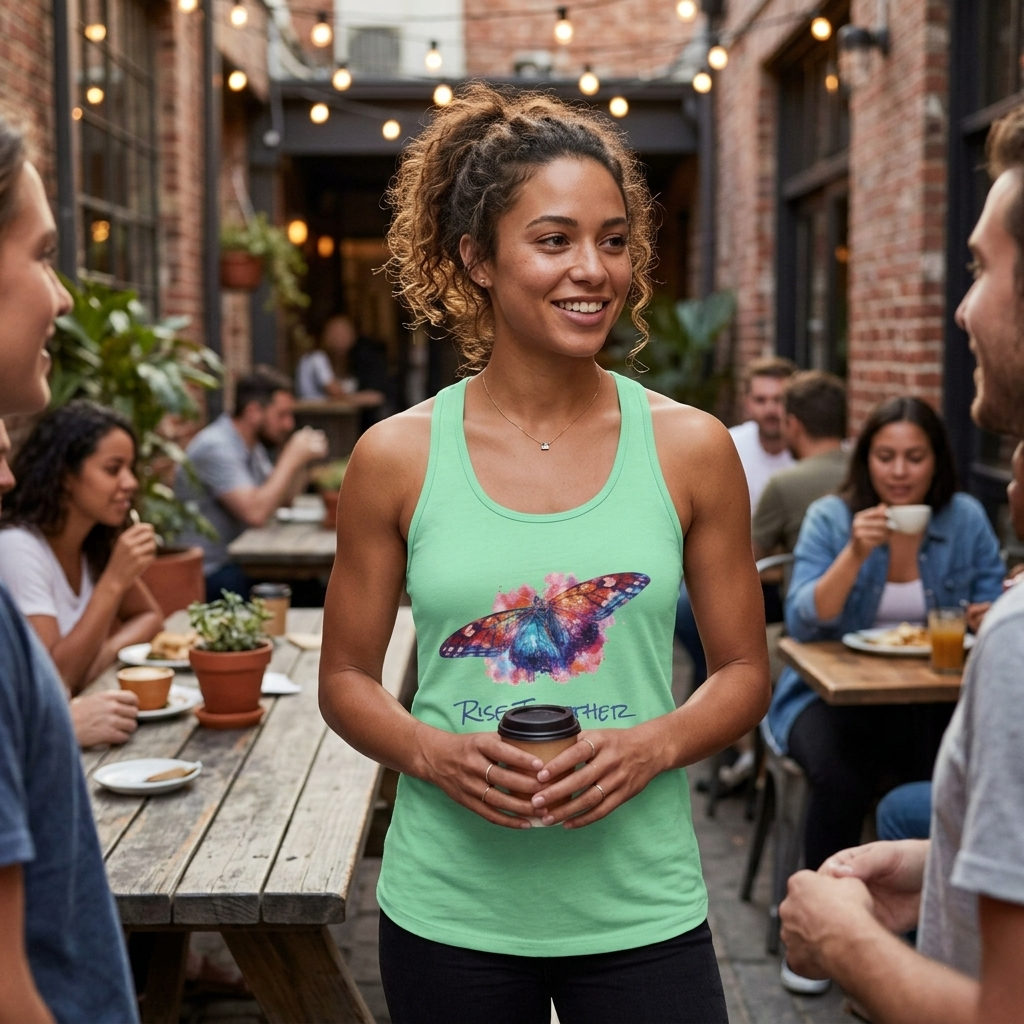 Butterfly Rise Together Tank Top | Equality Advocacy Shirt | Activist Gift