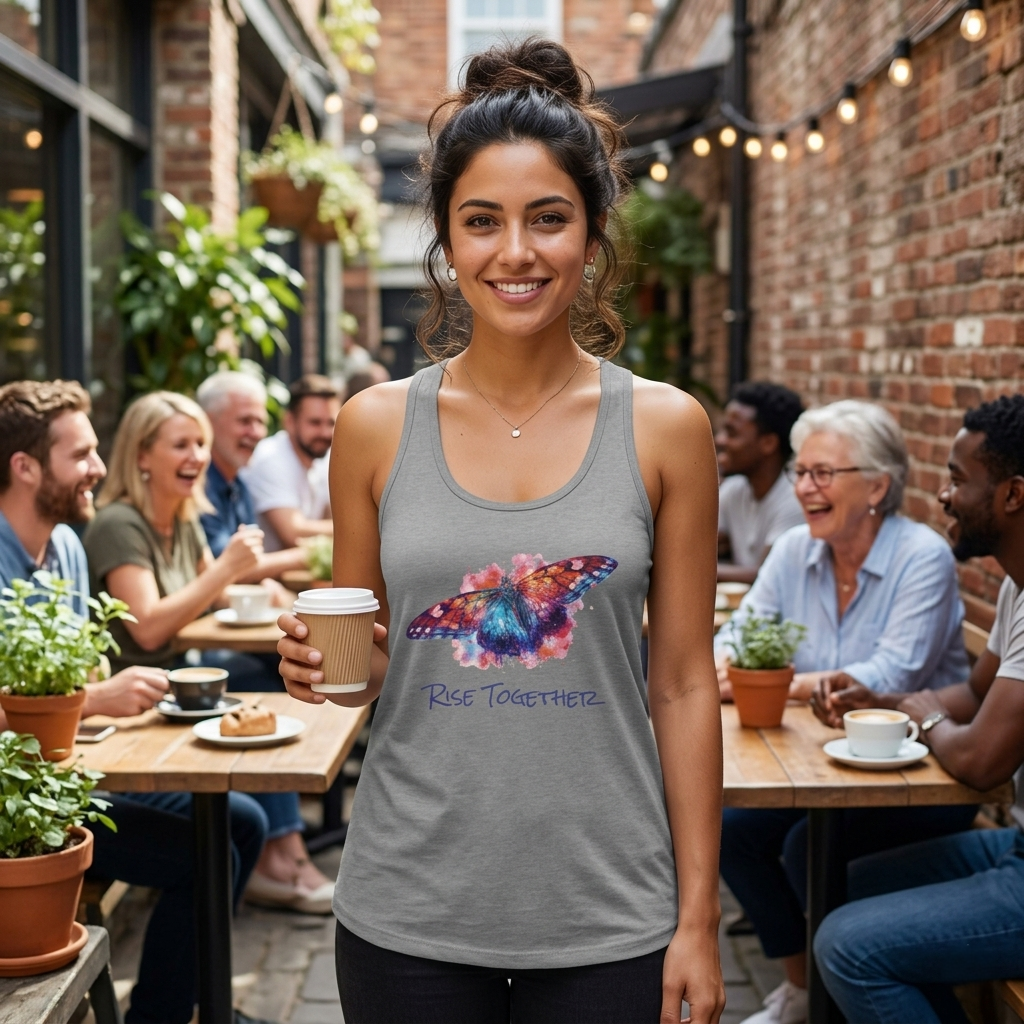 Butterfly Rise Together Tank Top | Equality Advocacy Shirt | Activist Gift