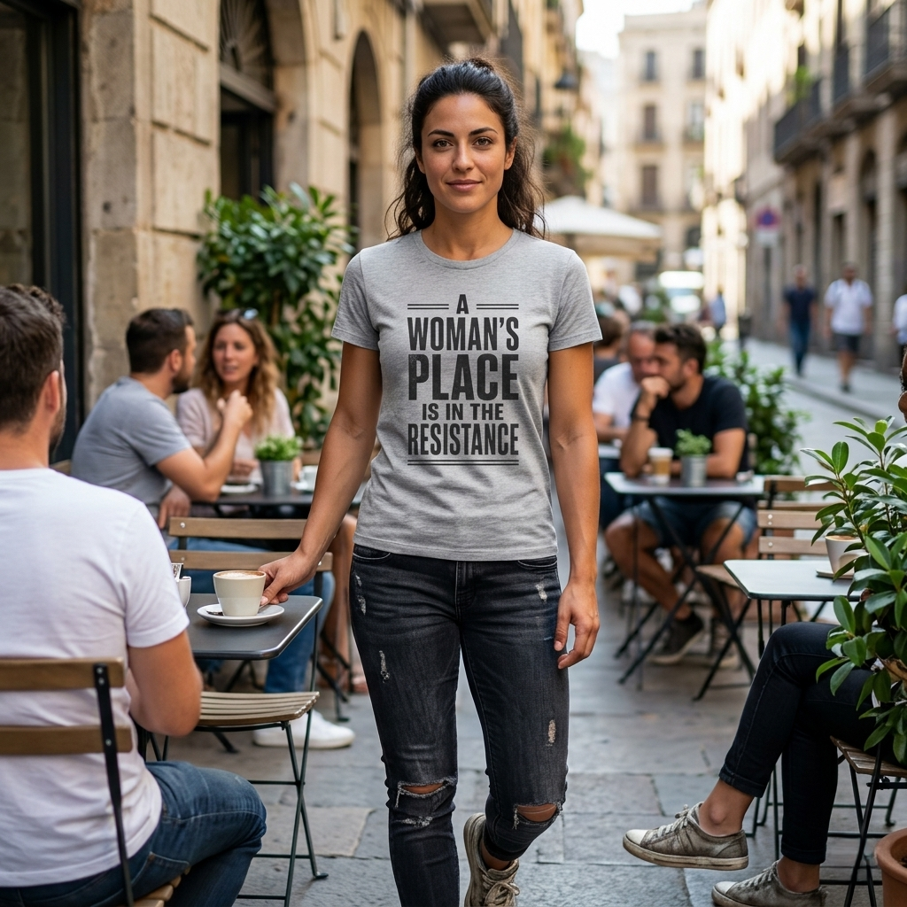 A Woman's Place Is In The Resistance T-Shirt | Feminist Protest Tee