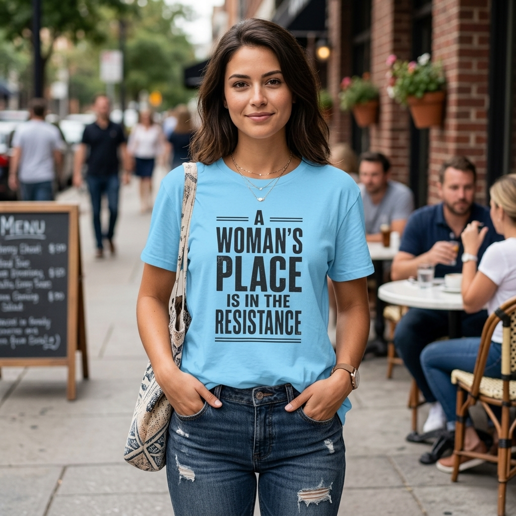 A Woman's Place Is In The Resistance T-Shirt | Feminist Protest Tee