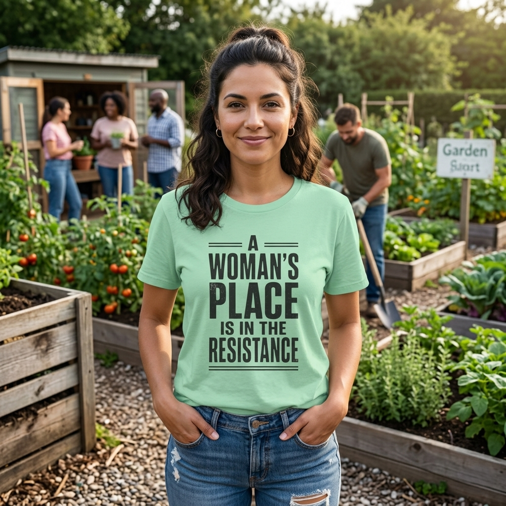 A Woman's Place Is In The Resistance T-Shirt | Feminist Protest Tee