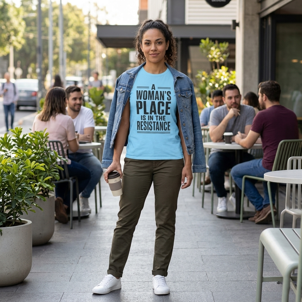 A Woman's Place Is In The Resistance T-Shirt | Feminist Protest Tee