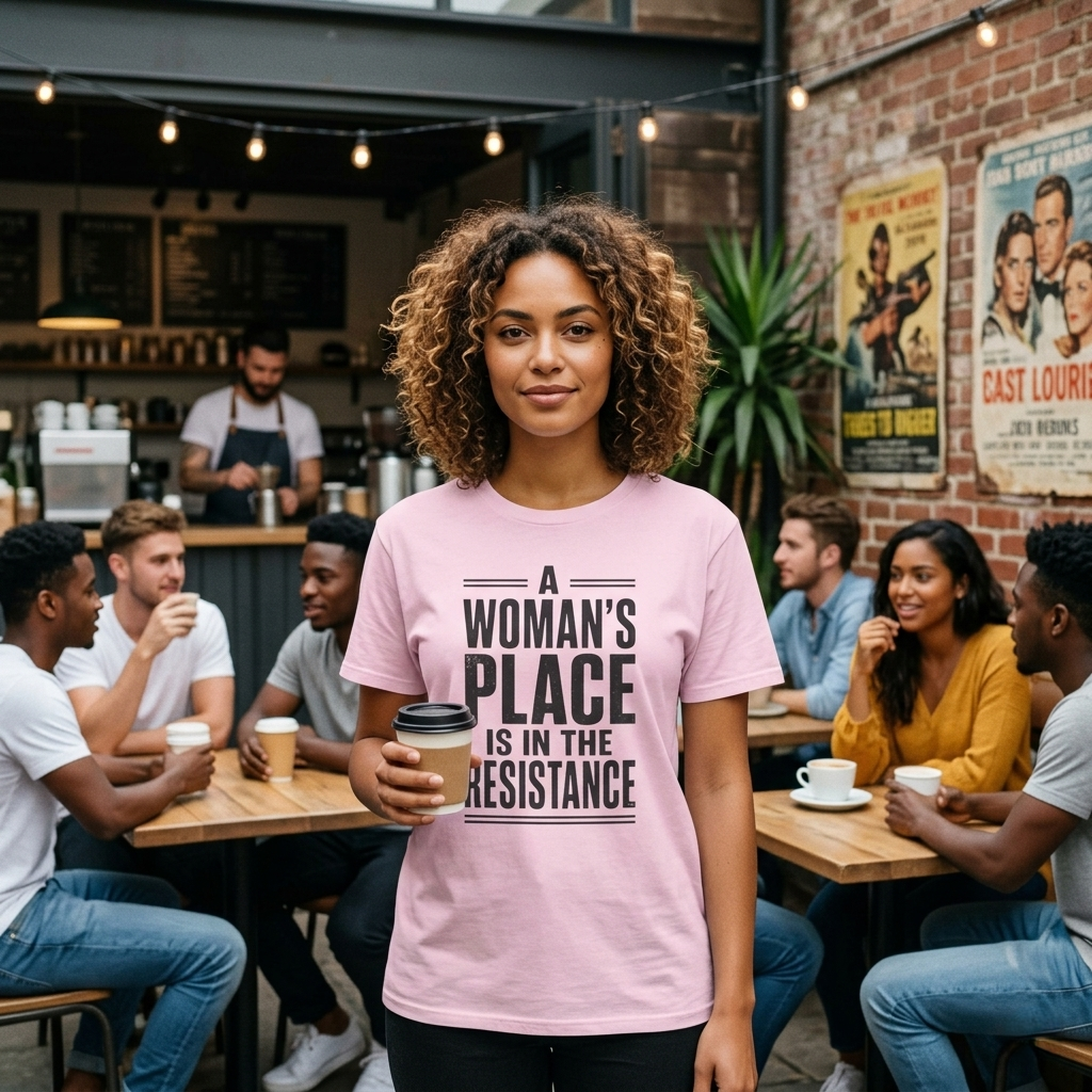 A Woman's Place Is In The Resistance T-Shirt | Feminist Protest Tee