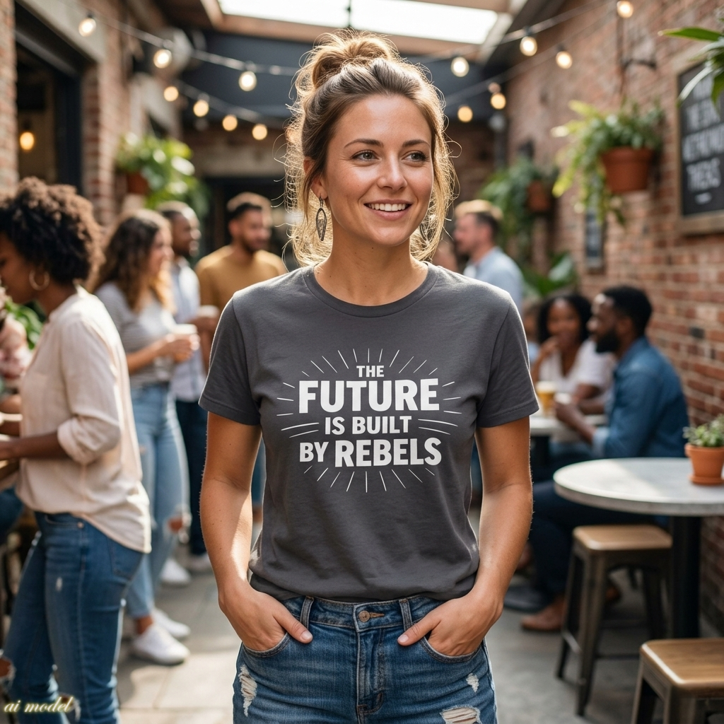The Future is Built by Rebels Tee | Human Rights T-Shirt | Activist Gift