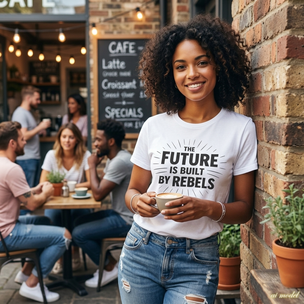 The Future is Built by Rebels Tee | Human Rights T-Shirt | Activist Gift