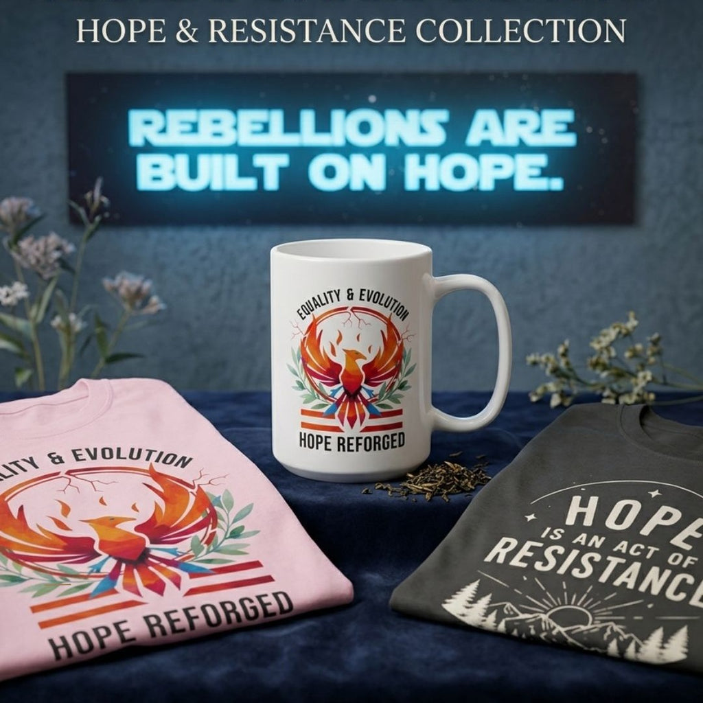 Hope Reforged Tee | Rising Phoenix Resistance T-Shirt | Empowerment Gift