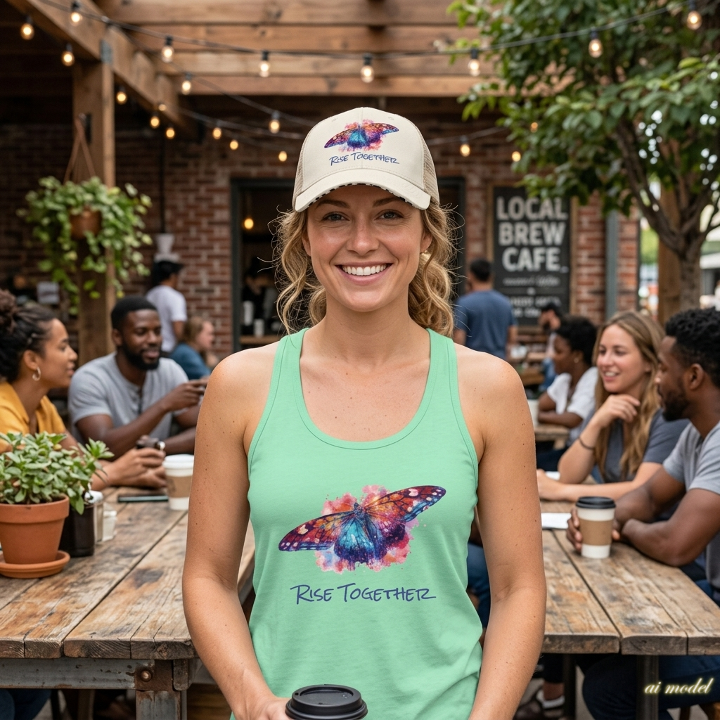 Butterfly Rise Together Tank Top | Equality Advocacy Shirt | Activist Gift