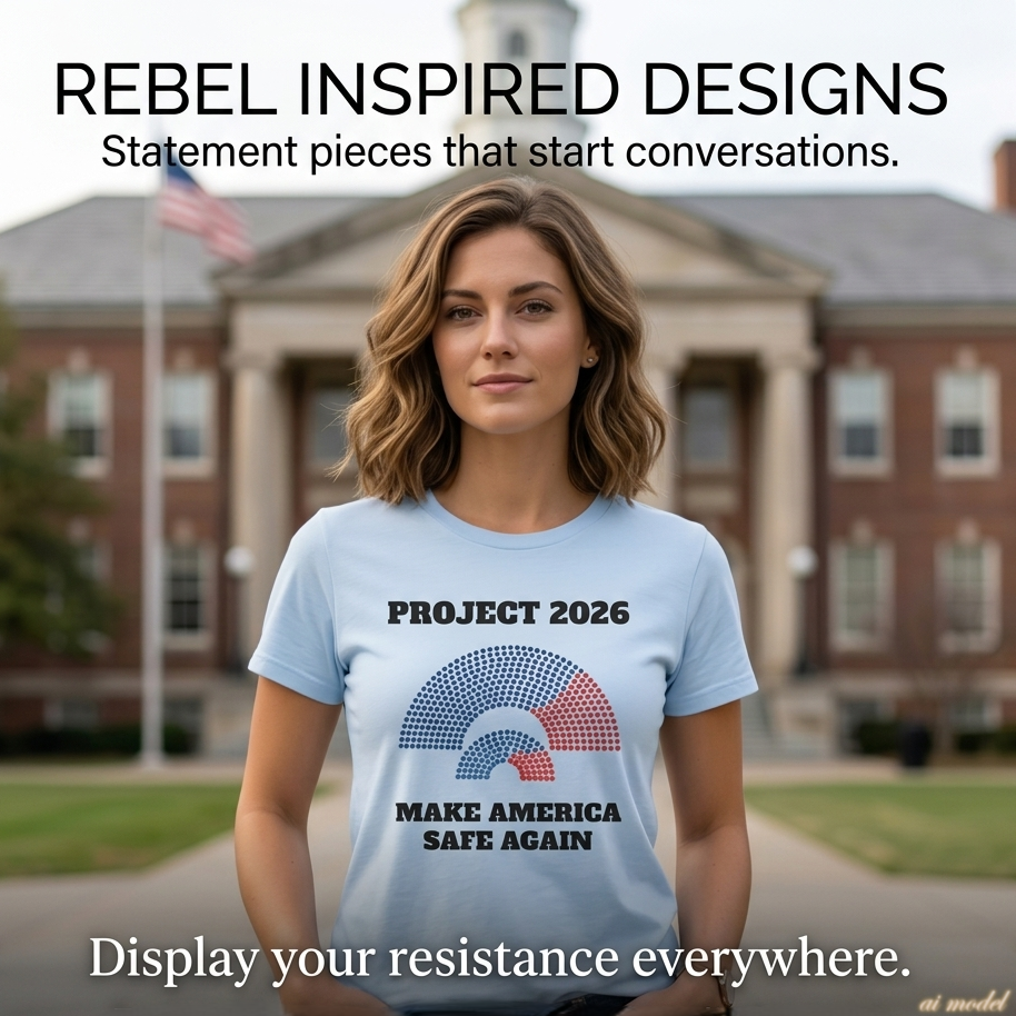 Project 2026 Unisex T-Shirt, Make America Safe Again, Congressional Map Tee