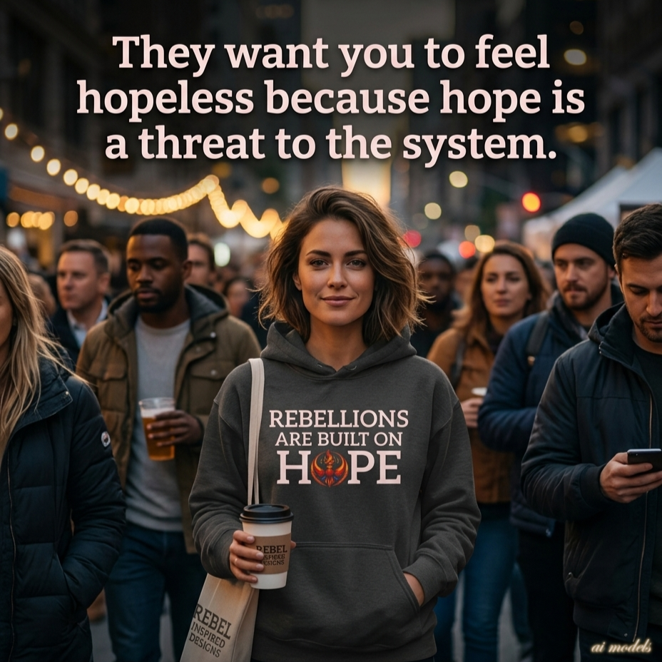 Built on Hope Hoodie | Inspirational Protest Graphic Sweatshirt
