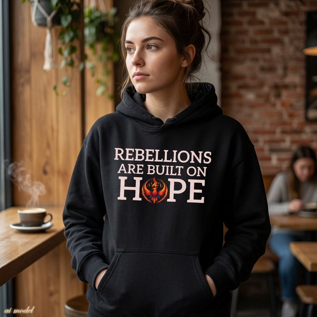 Built on Hope Hoodie | Inspirational Protest Graphic Sweatshirt