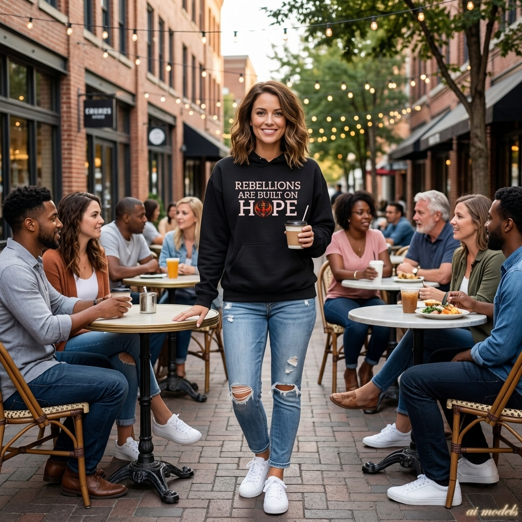 Built on Hope Hoodie | Inspirational Protest Graphic Sweatshirt