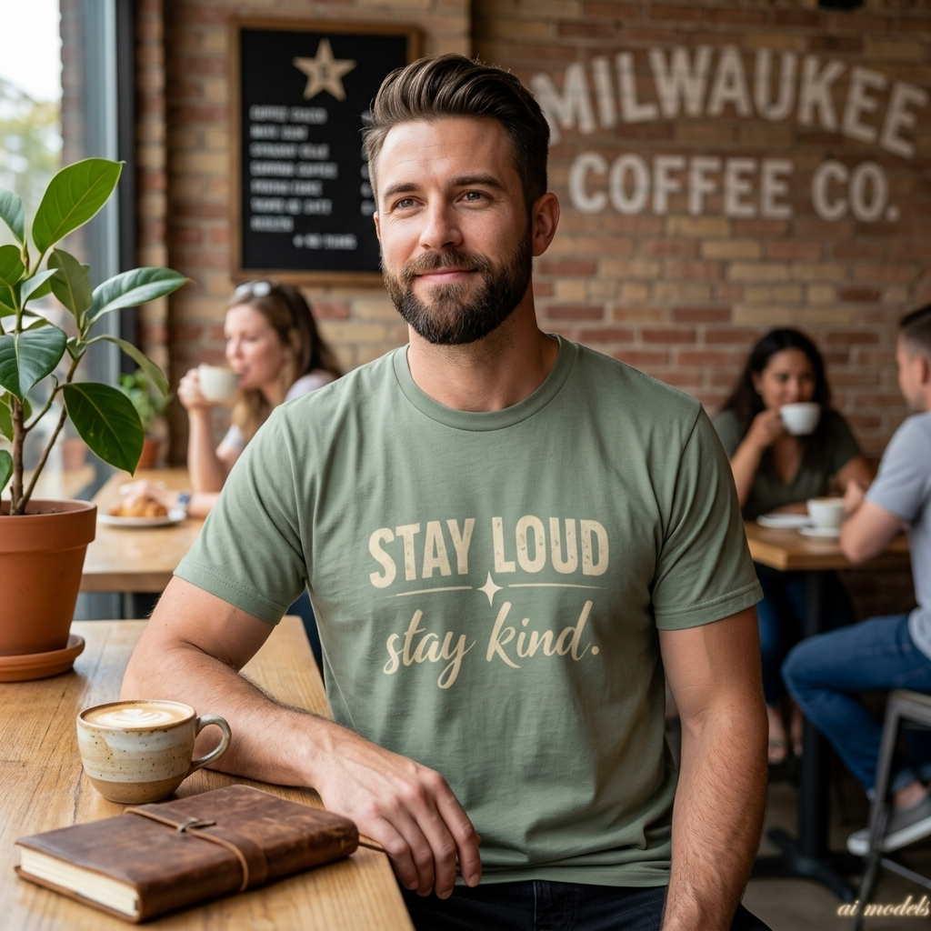 Stay Loud Stay Kind T-Shirt | Positive Message Graphic Tee | Activist Gift