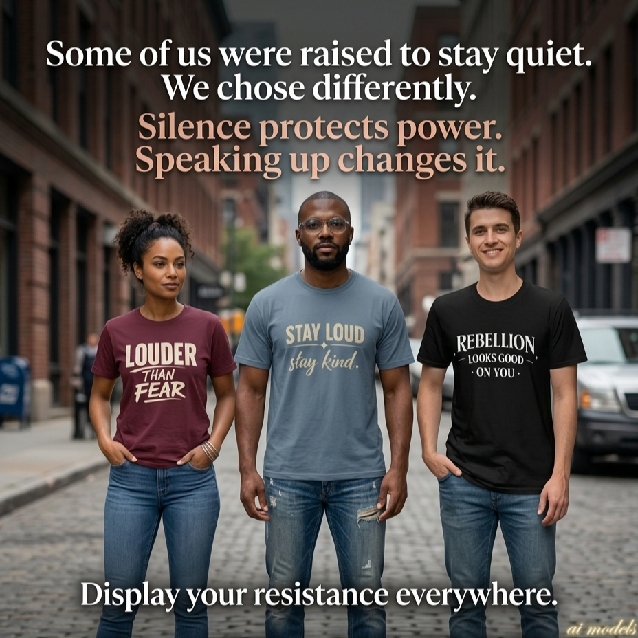 Louder Than Fear T-Shirt | Bold Inspirational Graphic Tee