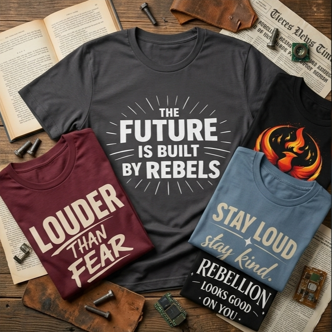 Louder Than Fear T-Shirt | Bold Inspirational Graphic Tee