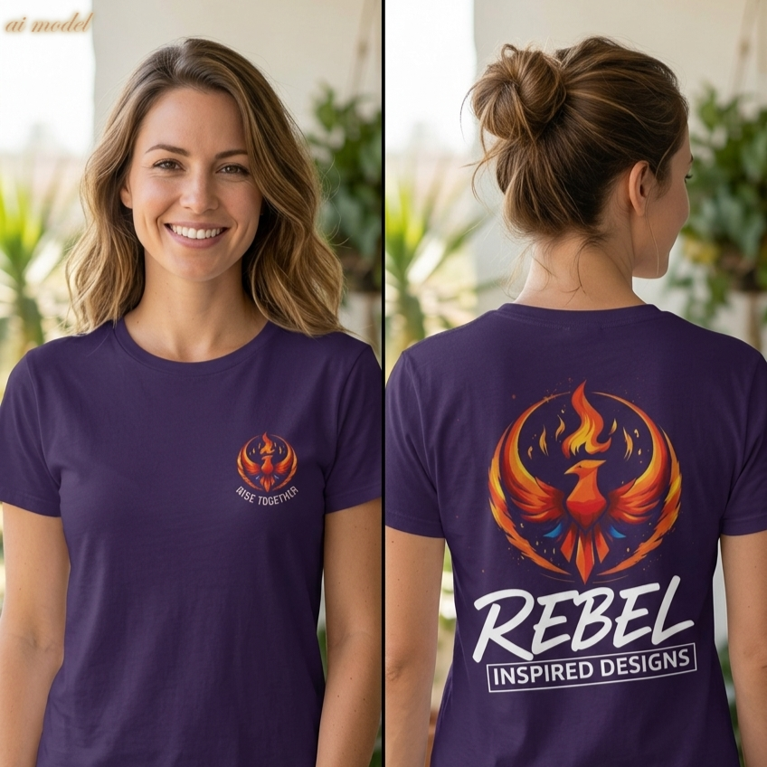 Rise Together T-Shirt | Empowerment Shirt | Rebel Inspired Designs Logo | Activist Gift