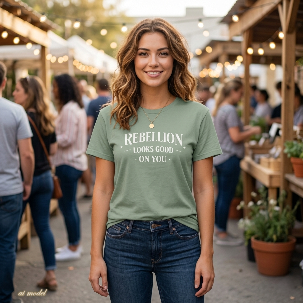 Rebellion Looks Good On You T-Shirt | Activist Gift