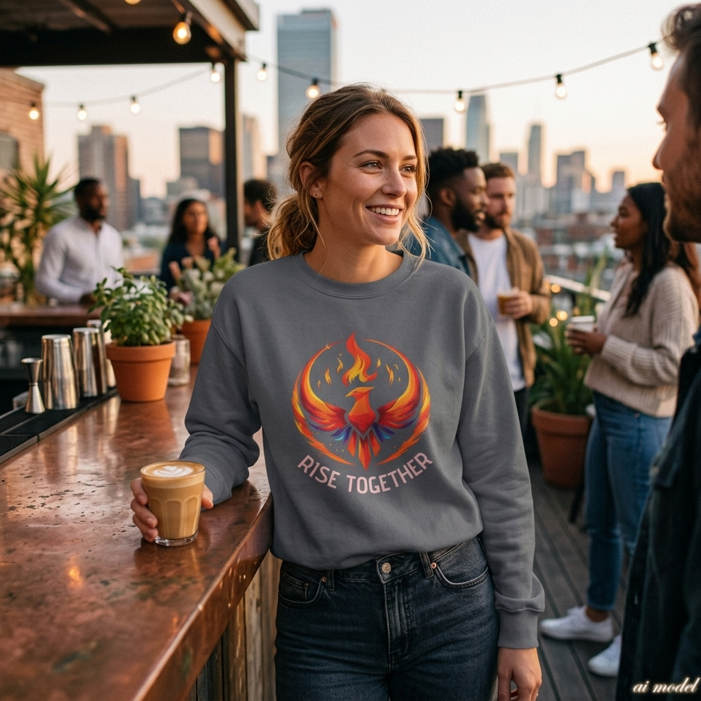 Rise Together Unisex Sweatshirt | Social Justice Crewneck | Activist Gift