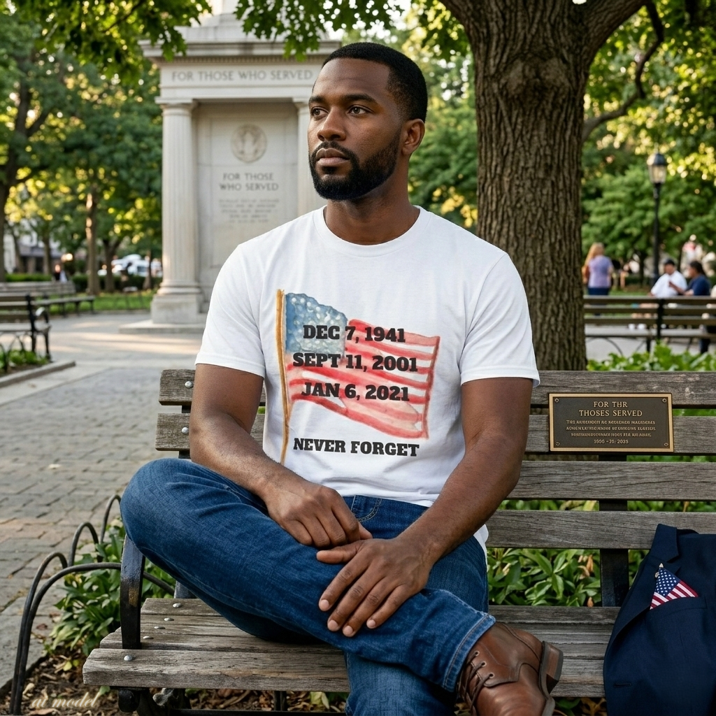 Never Forget T-Shirt, American History Tee, Patriotic Activist Gift
