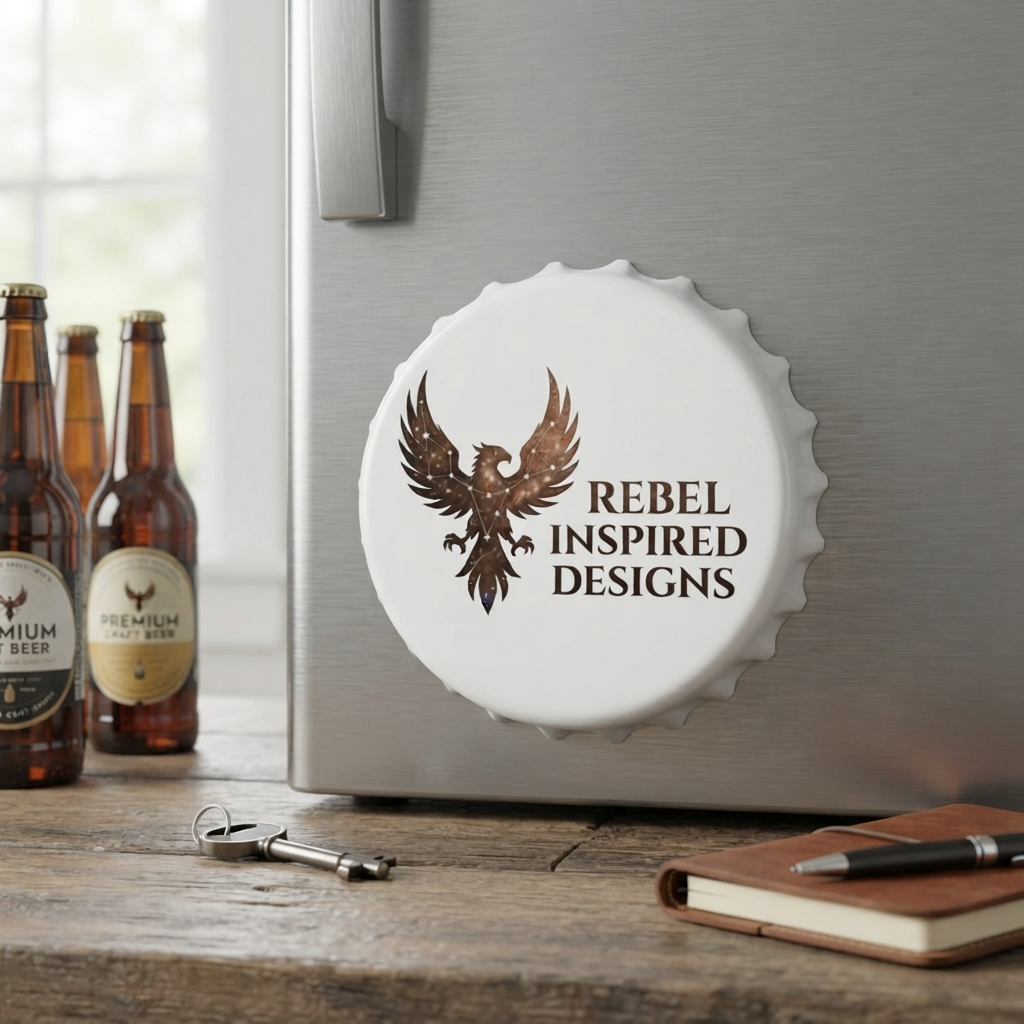 Rebel Inspired Designs Bottle Opener | Phoenix Logo Metal Opener