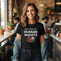 Big Fan of Human Rights T-Shirt | Floral Actvist Tee